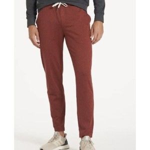 Vuori Mens Red Clay Heather Ponto Performance Pant Style V418 Size Small EUC